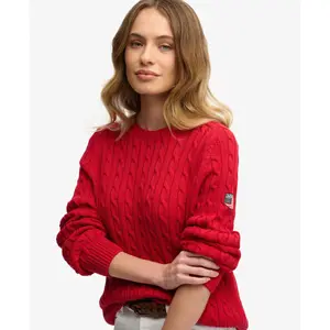 Lässiger Damen-Pullover mit Zopfmuster Superdry image-2