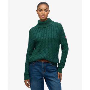 Jersey ample de punto con cuello redondo para mujer Superdry image-1