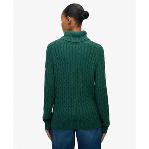 Jersey ample de punto con cuello redondo para mujer Superdry image-3