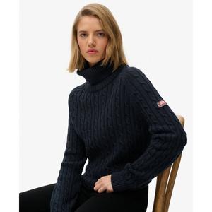 Jersey ample de punto con cuello redondo para mujer Superdry image-4