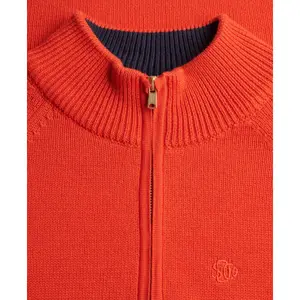 Damen Baumwoll-Pullover mit halbem Reißverschluss Superdry Classique image-5