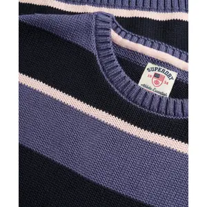 Oversizowy sweter w paski damski Superdry image-1