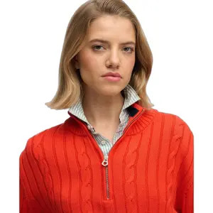 Damen lässiger Strickpullover mit halbem Reißverschluss Superdry image-5