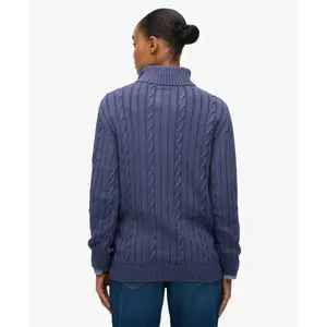 Damen lässiger Strickpullover mit halbem Reißverschluss Superdry image-2