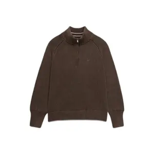 Classic washed half-zip jumper for women Superdry image-0