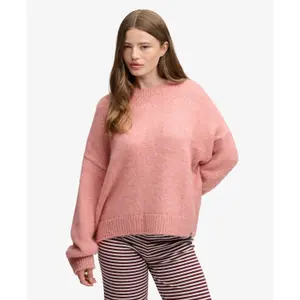 Długi sweter oversize z miękkiej dzianiny damski Superdry image-1