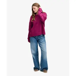 Długi sweter oversize z miękkiej dzianiny damski Superdry image-2