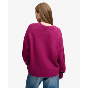 Długi sweter oversize z miękkiej dzianiny damski Superdry image-4