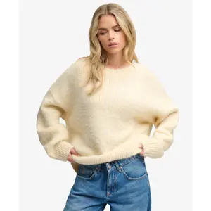 Długi sweter oversize z miękkiej dzianiny damski Superdry image-1