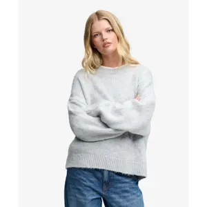 Długi sweter oversize z miękkiej dzianiny damski Superdry image-1