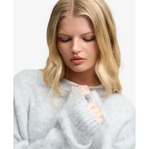 Długi sweter oversize z miękkiej dzianiny damski Superdry image-5
