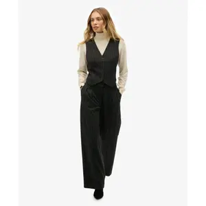 Women’s mid-rise striped trousers Superdry image-2