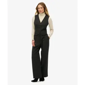 Women’s mid-rise striped trousers Superdry image-1