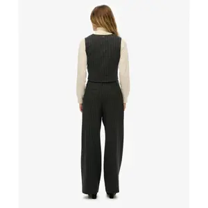 Women’s mid-rise striped trousers Superdry image-4
