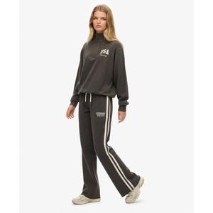 Pantalones de chándal acampanados de rayas para mujer Superdry Athletic image-5