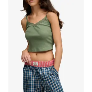 Women's Trousers Superdry Mini Check image-6