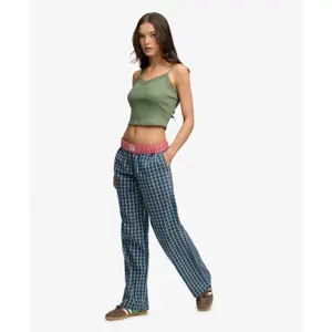 Women's Trousers Superdry Mini Check image-1