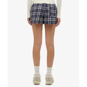 Katoenen geruite elastische short voor vrouwen Superdry image-2