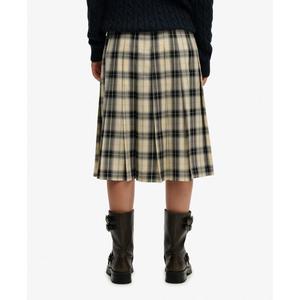 Vrouwen geruite plissérok Superdry image-1