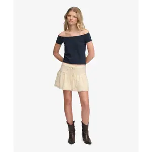 Embroidered Trim Mini Skirt Women Superdry image-1