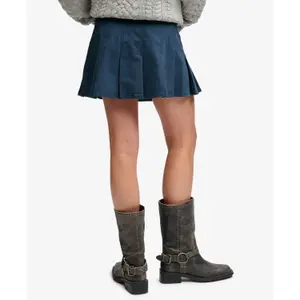 Γυναικεία τζιν φούστα Superdry Athletic Essentials image-4