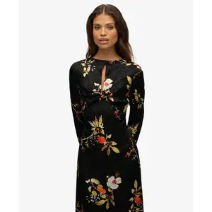 Women's jacquard long dress Superdry image-5