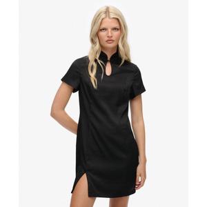 Vestido mandarina de satén para mujer Superdry image-2