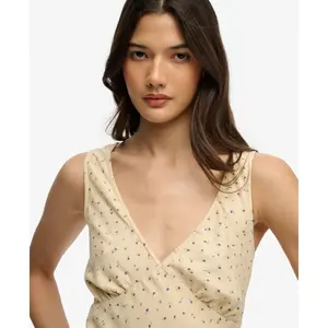 Printed Heart Neck Dress Women Superdry image-3