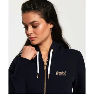Women's zip-up hoodie Superdry Elite Orange Label image-4