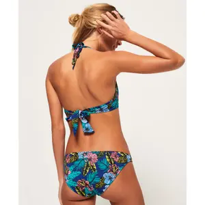 Women's hibiscus print bikini top Superdry Pop image-4