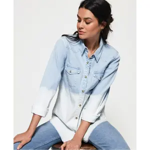 Women's denim shirt Superdry Western image-2