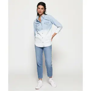 Women's denim shirt Superdry Western image-3