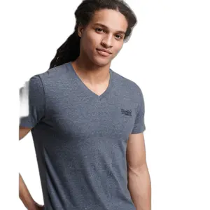 T-Shirt mit V-Ausschnitt aus Bio-Baumwolle Superdry image-0