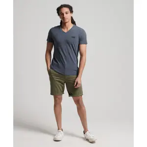 T-Shirt mit V-Ausschnitt aus Bio-Baumwolle Superdry image-1