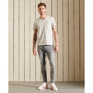 m1011170a-5wb-v-hals-t-shirt-van-biologisch-katoen-superdry-vintage-logo-ijsgrijs-gevlekt