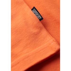 Camiseta de algodón orgánico con cuello de pico y logotipo Superdry Essential image-5