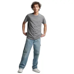 T-shirt de algodão orgânico Superdry Code Essential image-0