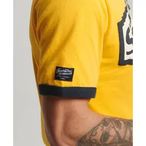 T-shirt clássica Superdry Core Logo American Ringer image-3