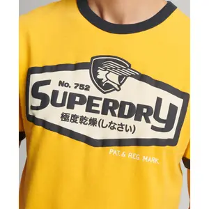 T-shirt clássica Superdry Core Logo American Ringer image-4