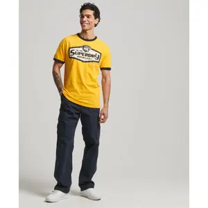 T-shirt clássica Superdry Core Logo American Ringer image-2