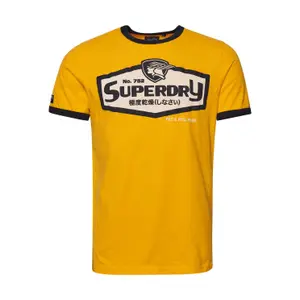 T-shirt clássica Superdry Core Logo American Ringer image-0