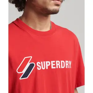 T-shirt com logótipo aplicado Superdry image-3