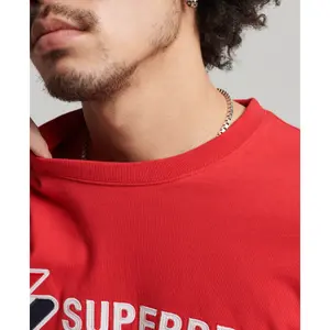 T-shirt com logótipo aplicado Superdry image-4