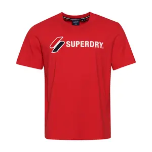 T-shirt com logótipo aplicado Superdry image-0