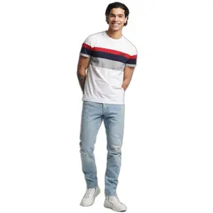 Striped T-shirt Superdry Orange Label image-1