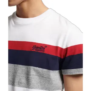 Striped T-shirt Superdry Orange Label image-4