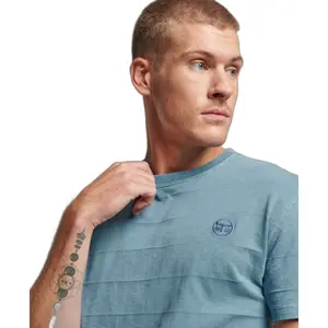 T-shirt texturé en coton bio Superdry Vintage image-2