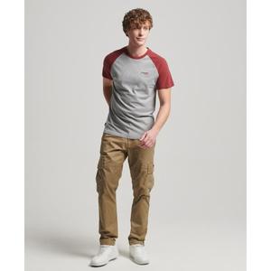 T-shirt de baseball coton bio Superdry Essential image-1