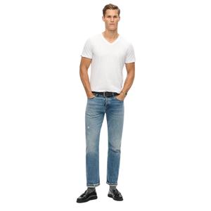 T-shirt melange e collo a V Superdry image-2