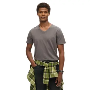 T-shirt melange e collo a V Superdry image-1